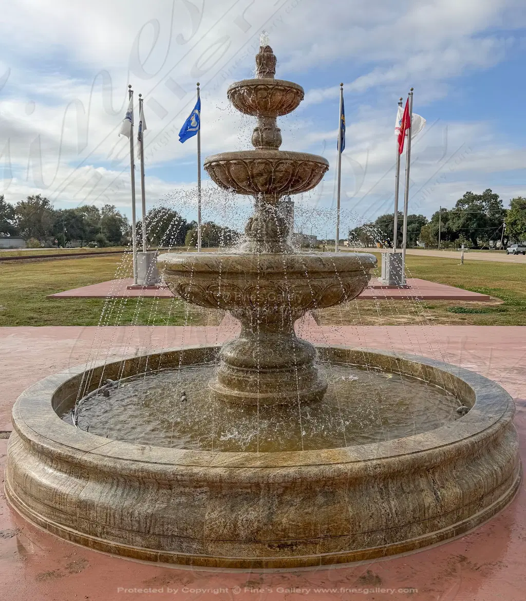 City Memorial Park Granite Fountain Installation